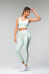 Wild Ribbed Bra - Cool Matcha