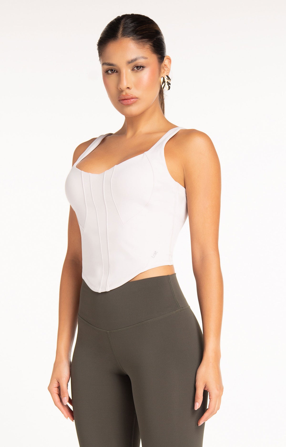 Luna Corset Top - Opal-White