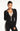 Zip Ribbed Jacket - Black