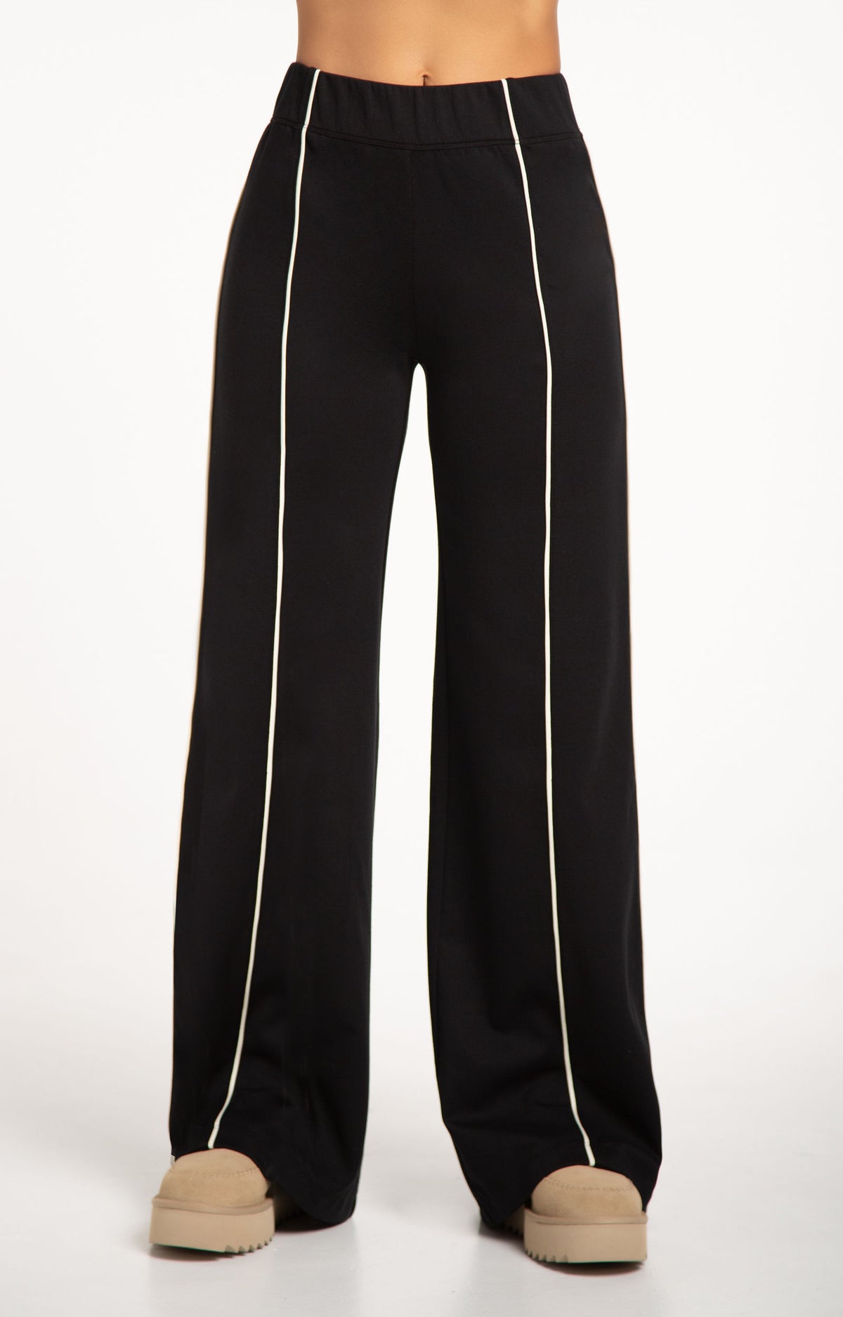 Monaco Wide Leg Pant - Black