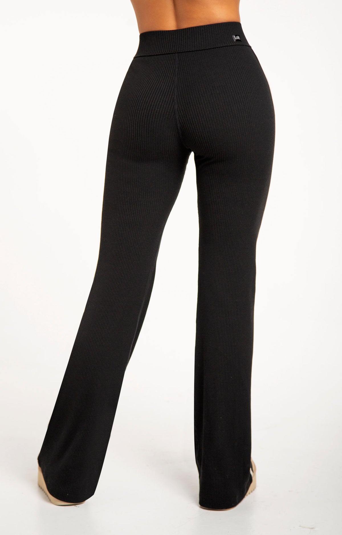 Ribbed Pant-Black