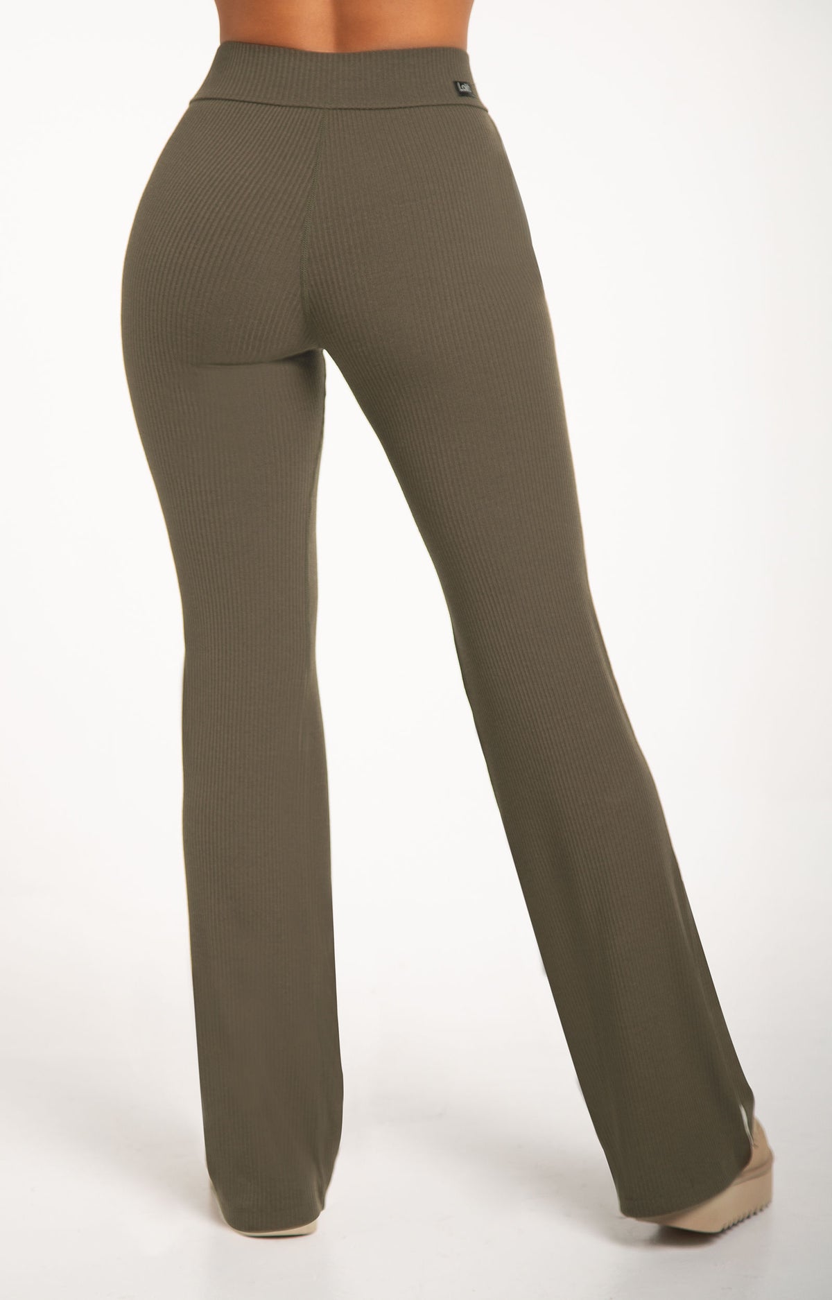 Ribbed Pant-Olive Tree