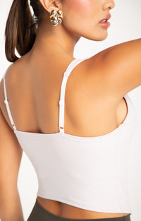 Luna Corset Top - Opal-White