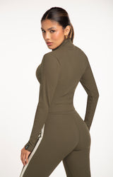 Ribbed Pant-Olive Tree
