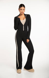Ribbed Pant-Black